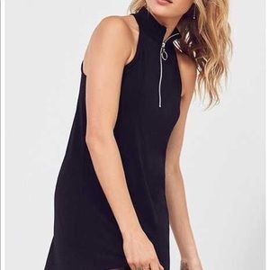 NWT Silence + Noise O-Ring ZIP Front Mini Dress